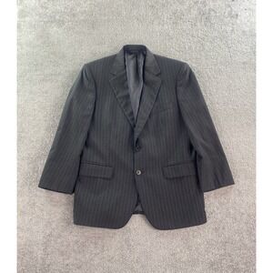 Brooks Brothers Jacket 40 S Gray Wool Striped Madison 1818 Luxury Designer USA